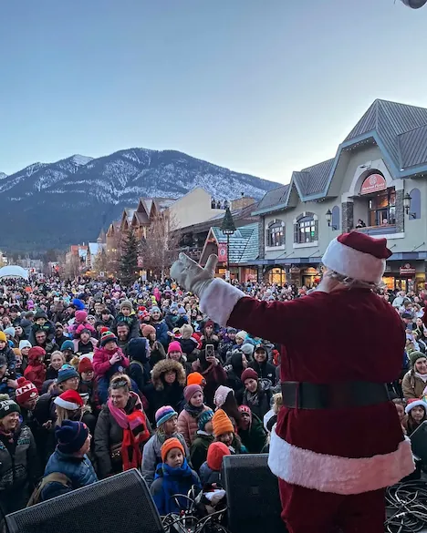 Santa in Banff