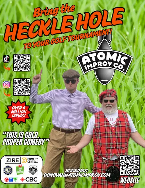 Promotional poster for Heckle hole.